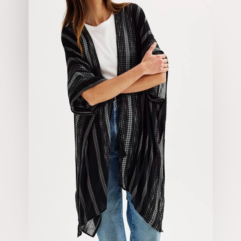 Sonoma Slub Tie Ruana NEW